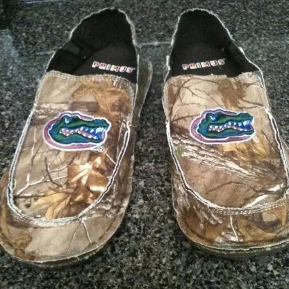 Florida University Mens Camo Moccasins